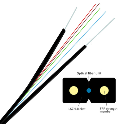 2.0mm 3.0mm Schwarz-äußere Hülle Durchmesser-Lichtwellenleiter PVCs LSZH
