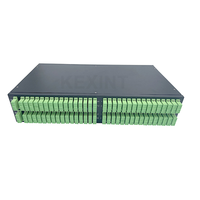 KEXINT 4 PCS 1X 32 SC APC Fiberoptic PLC Splitter 2U ODF 19 Zoll Rack Fiberoptic Patch Panel