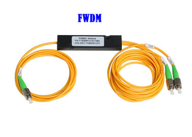 Isolierung FWDM-Wellenlängen-Abteilungs-Mehrfachkoppler FC APC T1550 Fernsehen 1*2 45dB