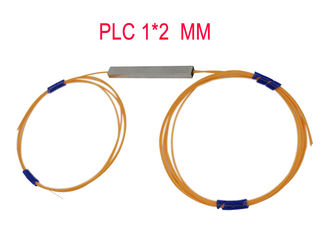 Faser 1×2 Optik-PLC-Teiler in mehreren Betriebsarten 50/125 0,9 Hytrel orange 850nm