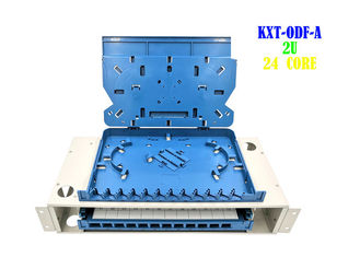 FTTB-Gestell-Faser-Schalttafel, Schalttafel-Spleiß-Behälter des Anschluss-2U 24 der Weisen-Cat6