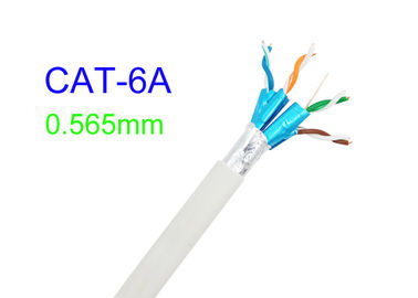 Cat6A abgeschirmtes Hochgeschwindigkeitsnetz weißes Cat7 SFTP Lan Electric Copper Cable ftp 23AWG