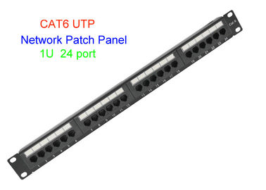 1U Schalttafel Zoll UTP-Kupfer-Lan Cables 2U CAT5E CAT6 24 48 Netz-19 Port-RJ45