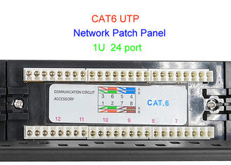 1U Schalttafel Zoll UTP-Kupfer-Lan Cables 2U CAT5E CAT6 24 48 Netz-19 Port-RJ45