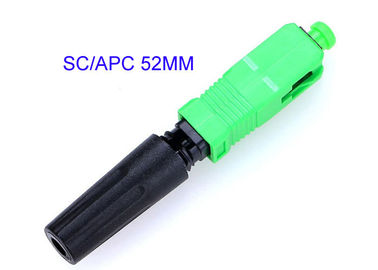 Einfügungsdämpfung der SC-APC Schnellkupplungs-Faser-installierte Optikverbindungsstück-0.3dB leicht 52MM