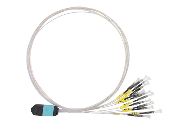 40G MTP MPO Zwinge OM3 LC zum bloßen Verbindungskabel-Multimodefaser-optischen Kabel USCONEC
