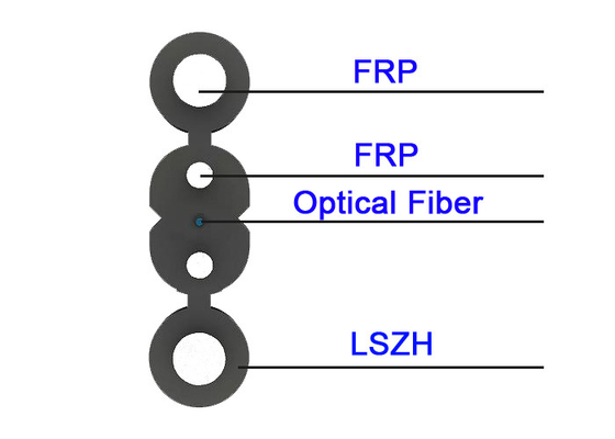 Tropfen-Faser-gepanzertes Optikkabel der doppelten Wurzel-1cores G657A1