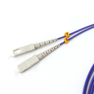 Duplex-Faser-Optikverbindungskabel Millimeters OM2 KEXINT Sc LC purpurrote Farbe 50/125 2.0mm 3m LSZH
