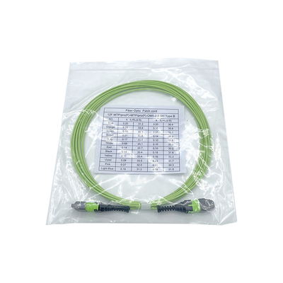 KEXINT 12-adriges OM5-Glasfaser-Patchkabel 2,0 mm 5 m Typ B Multimode
