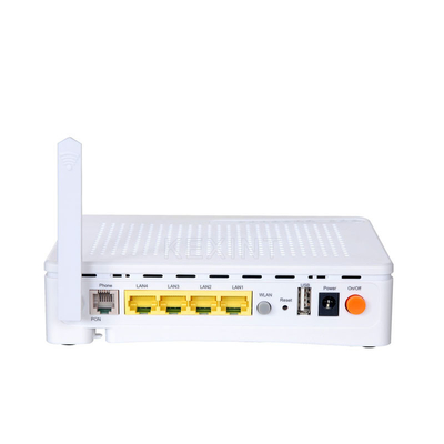 KEXINT Wifi 4GE 2POTS GEPON ONU Router Weiß Englisch Software Netzwerk 1 SC UPC PON Port
