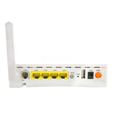 KEXINT Wifi 4GE 2POTS GEPON ONU Router Weiß Englisch Software Netzwerk 1 SC UPC PON Port