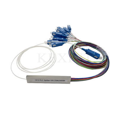 0.9mm Durchmesser 1x12 Splitter Glasfaser 1m Länge