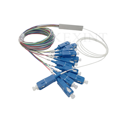 0.9mm Durchmesser 1x12 Splitter Glasfaser 1m Länge