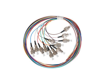 ODF-Faser-optisches Verbindungskabel, 12 Farbfaser-Optikzopf, der 0.9mm verstärkt