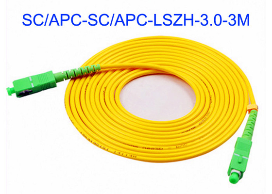 Faser-Optikflecken des Kommunikations-Kabinett-SC/APC führt äußere Hülle Inspektion 3m Zwischengetriebe-LSZH