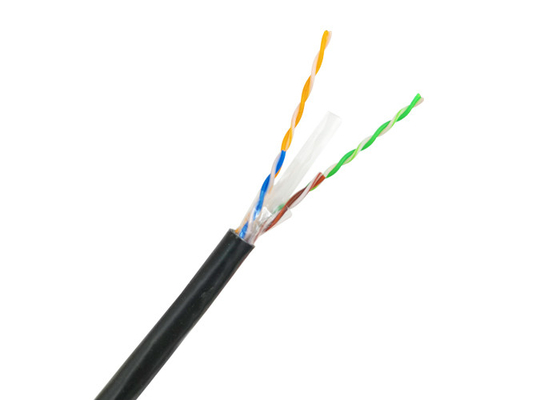 Ethernet-Kabel-wasserdichter Leiter 23AWG Hochgeschwindigkeits-4*0.565 PET-UTPs Cat6 im Freien